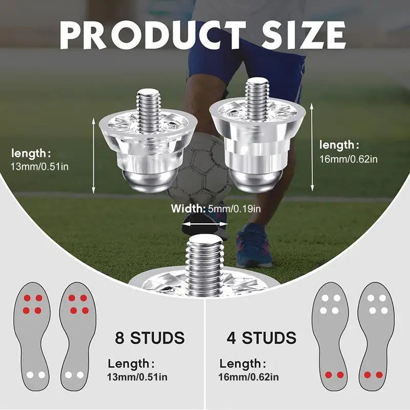 Football Cleat Replacement Studs 12 Pcs Track Shoes With Metal Head