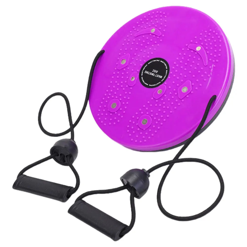 Fitness Disc with Pull Rope Magnetic Massage Plate Multifunction Weight Loss Tool