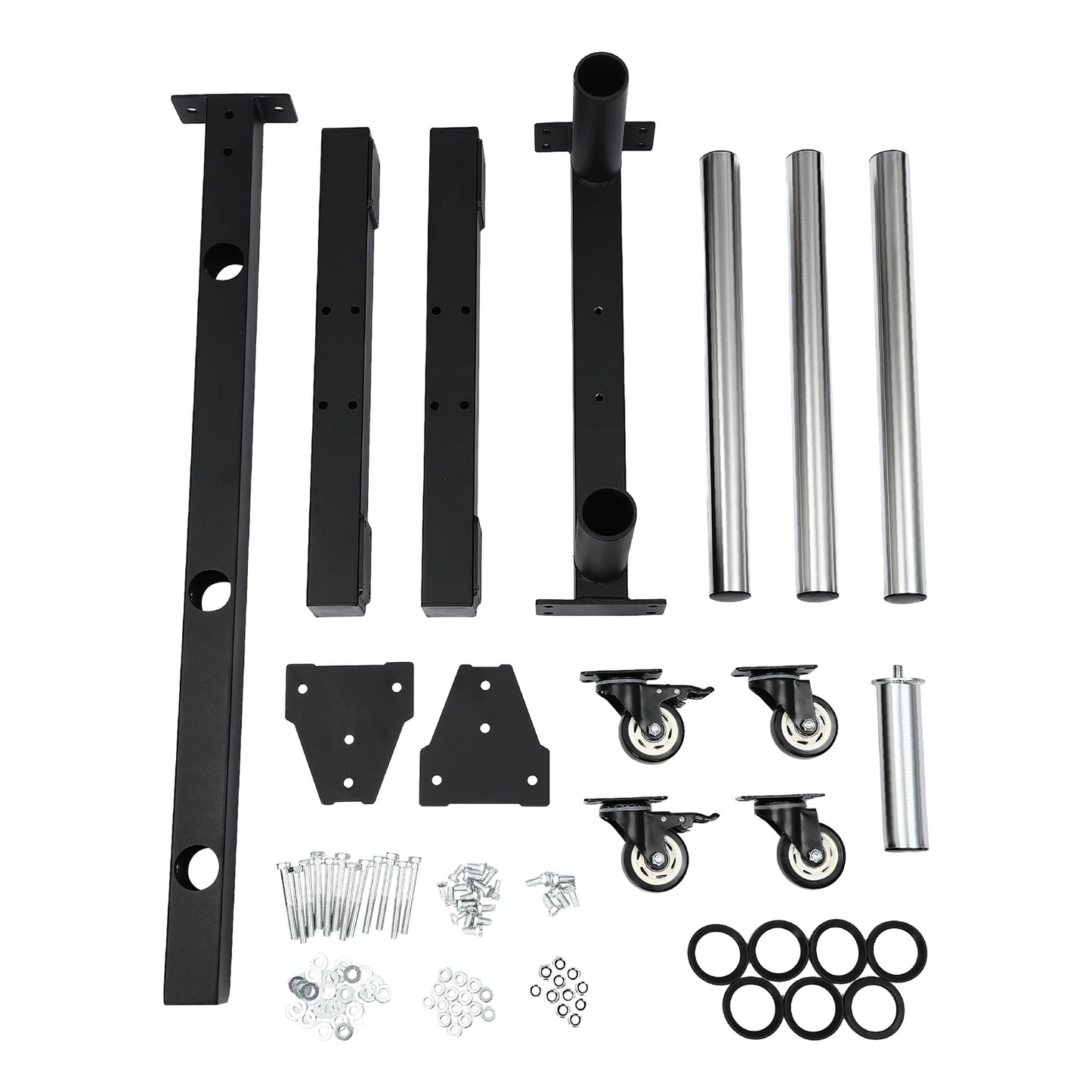 Movable Weight Plate Dumbbell Rack Storage Tree Steel 57inch 1100lbs Capacity Heavy Duty Weight Plate Holder for Gym Home