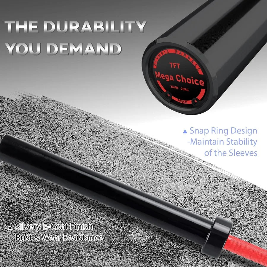 Barbell Bar for Weightlifting 4FT Short (500LB) EZ Curl Bar Fits 2" Standard Plates
