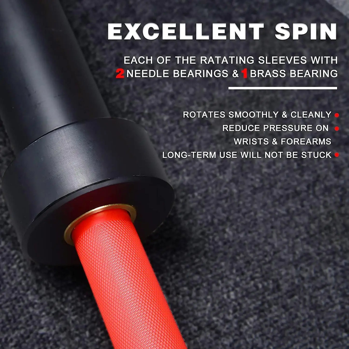 7.2Ft Solid Iron Barbell Plates for Fitness Weightlifting - Durable Weightlifting Equipment