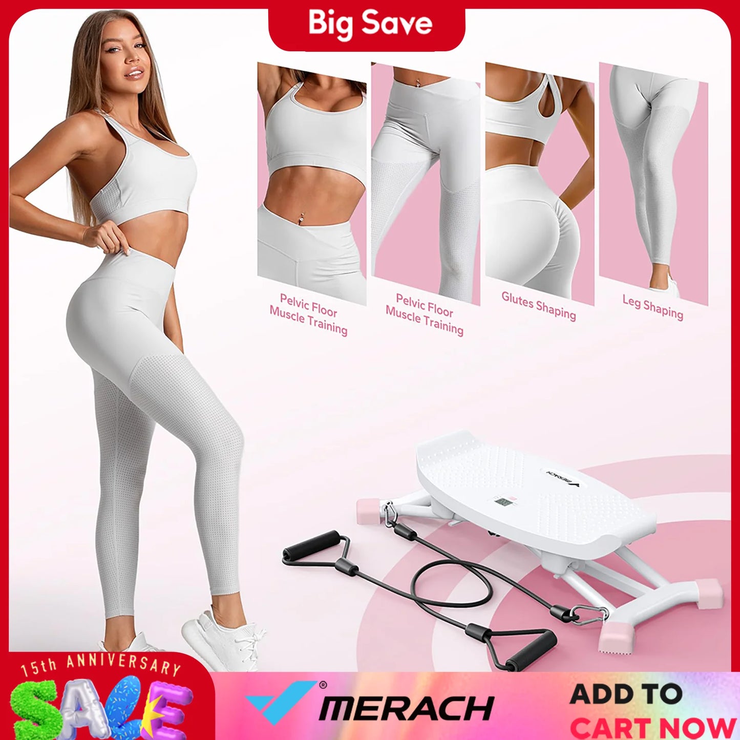 MERACH Ski Machine Simulated Ski Training Machine Leg Exercise Fun Cardio Fitness Machine Full Body Aerobic Exercise Equipment