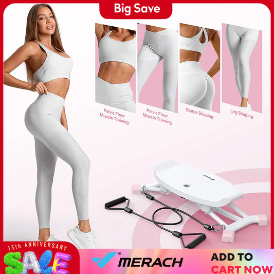 MERACH Ski Machine Simulated Ski Training Machine Leg Exercise Fun Cardio Fitness Machine Full Body Aerobic Exercise Equipment