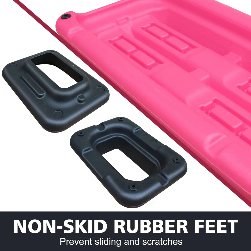 Adjustable Workout  Step Platform Aerobic Trainer Pink Black with 4 Risers
