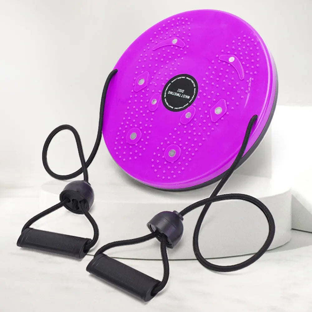 Fitness Disc with Pull Rope Magnetic Massage Plate Multifunction Weight Loss Tool