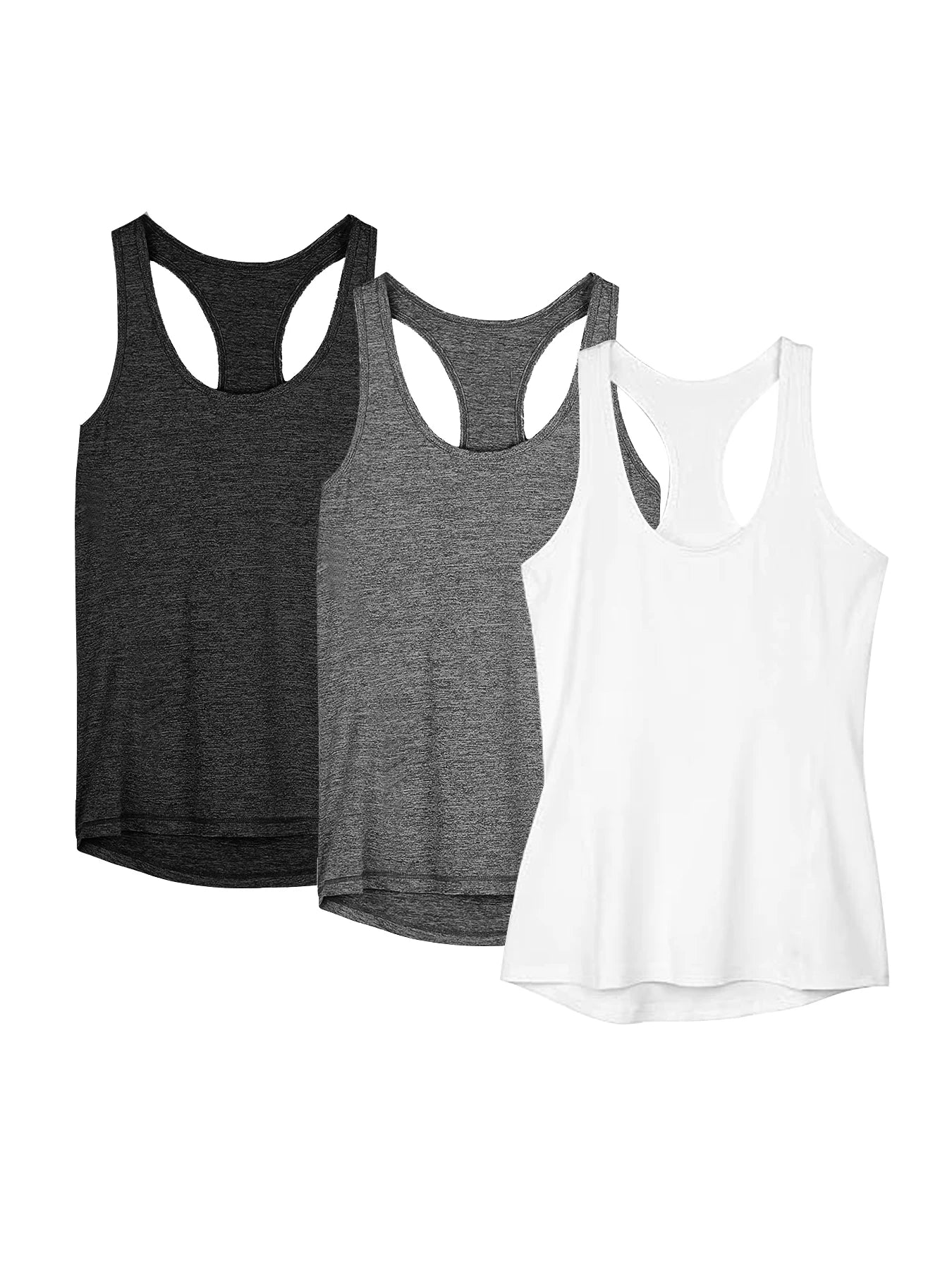 3 Pcs Women Sport tank Tops Loose Yoga Tops Quick Dry Workout Sport Tops
