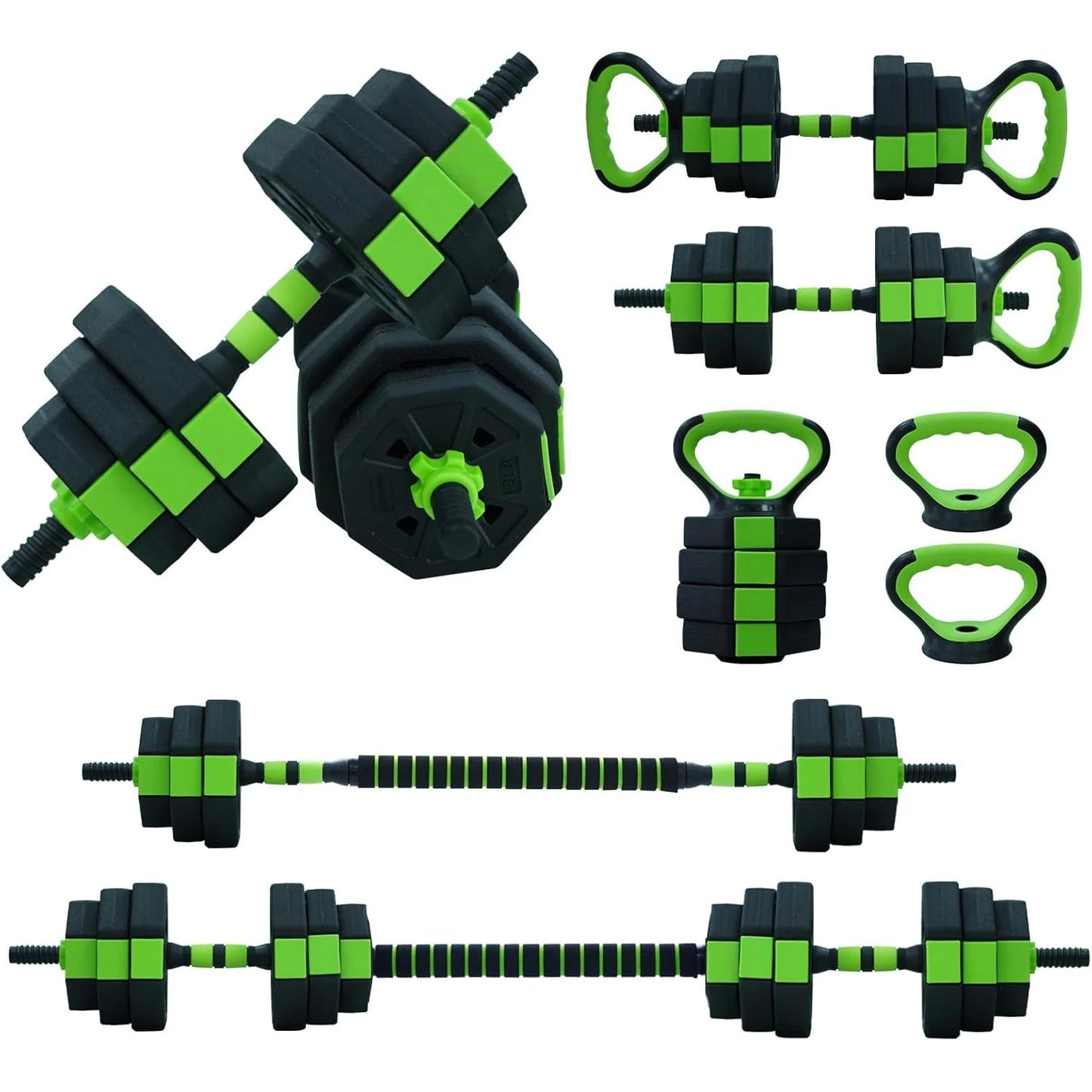 4 in 1 Adjustable Kettlebell Set  Dumbbell Set Used as Kettlebells Barbell Push up Stand for Home GYM