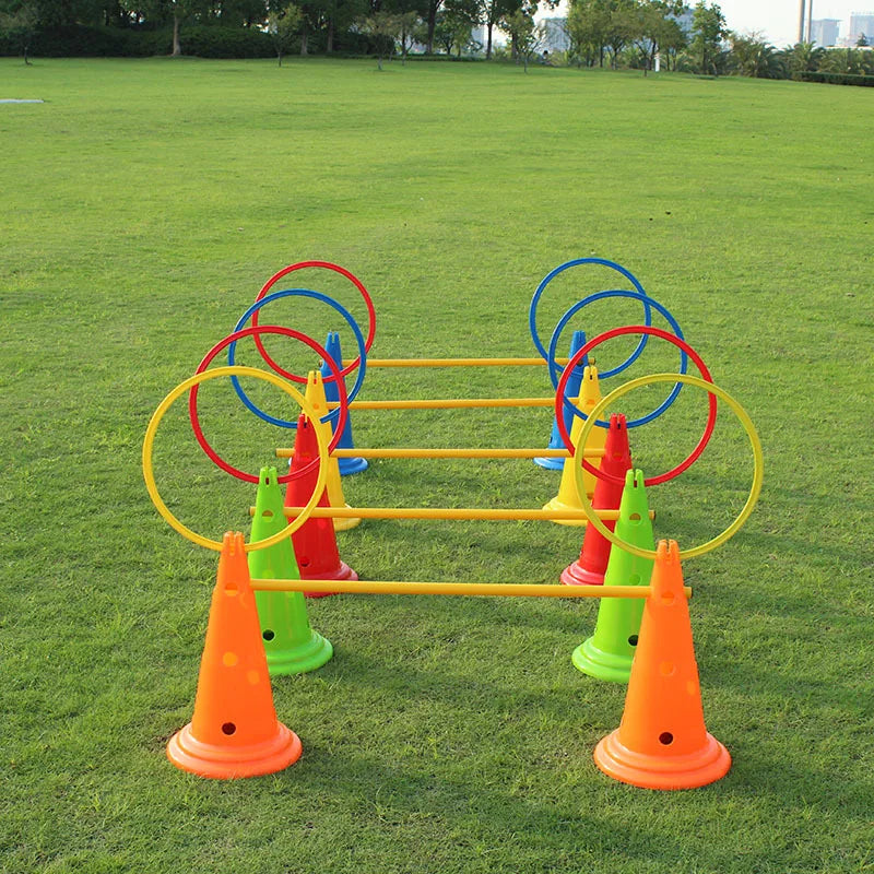 Durable Agility Training Rings Portable Football Soccer Speed Agility, 10pcs