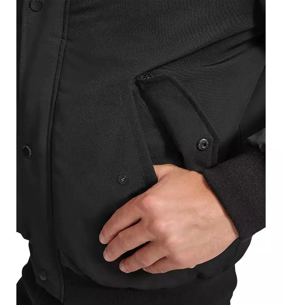 Calvin Klein Men's Arctic Fleece Bomber Jacket Hooded Sherpa Lined Casual Sports Coat for Badminton Wear