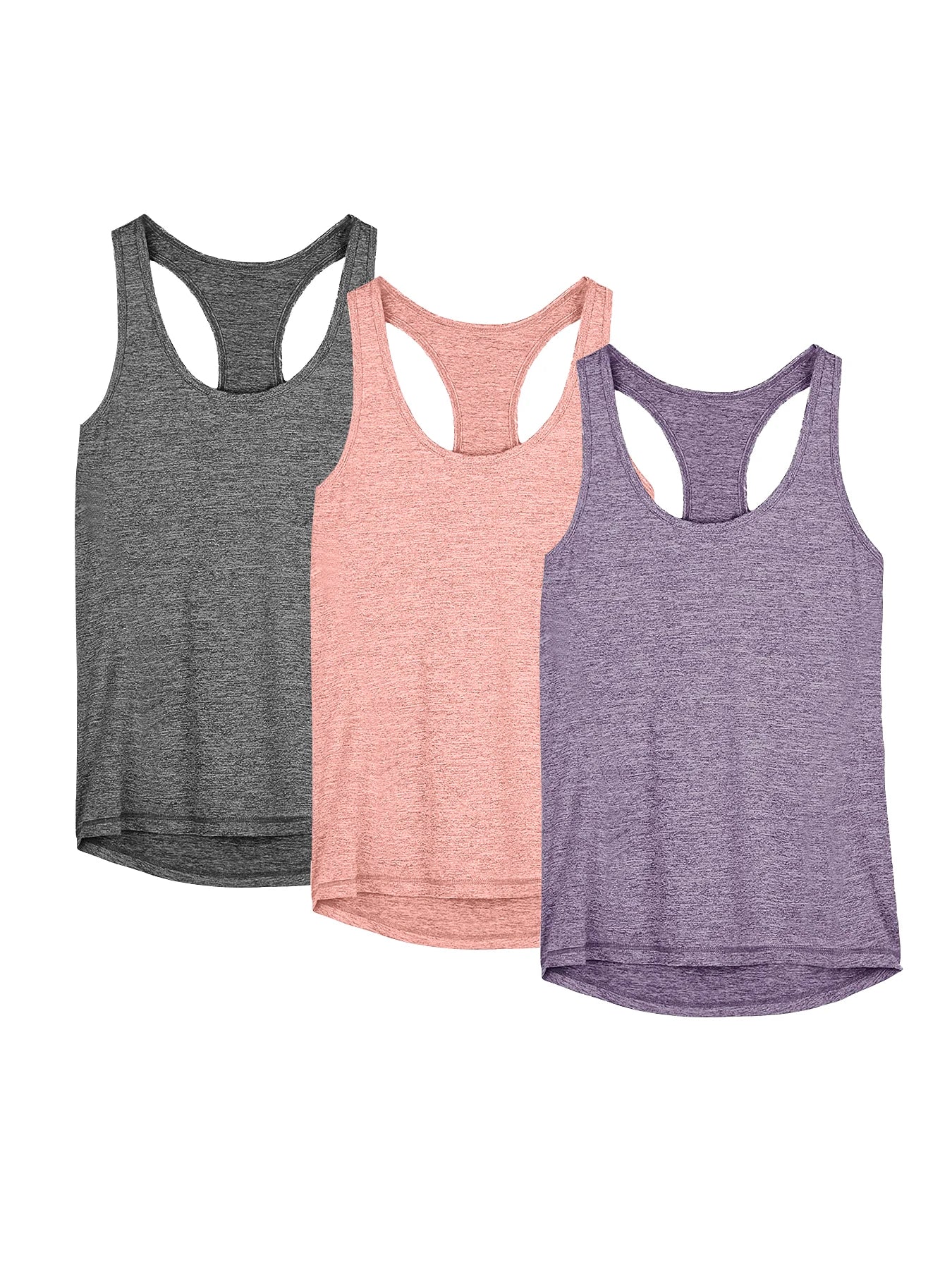 3 Pcs Women Sport tank Tops Loose Yoga Tops Quick Dry Workout Sport Tops