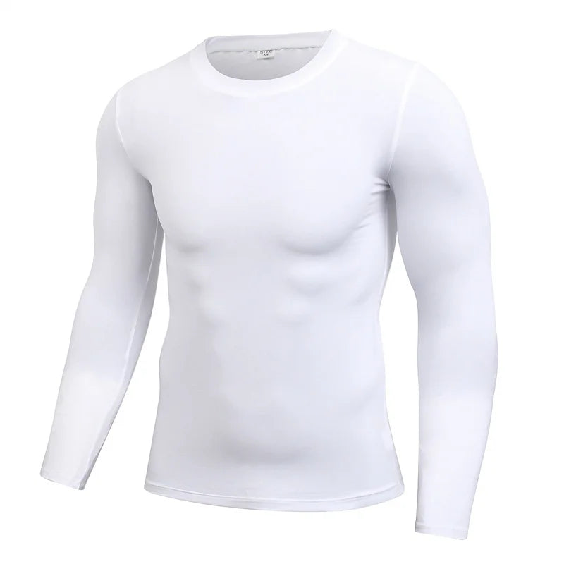 Men Compression Running T-Shirt Fitness Tight Long Sleeve Sport T-shirt