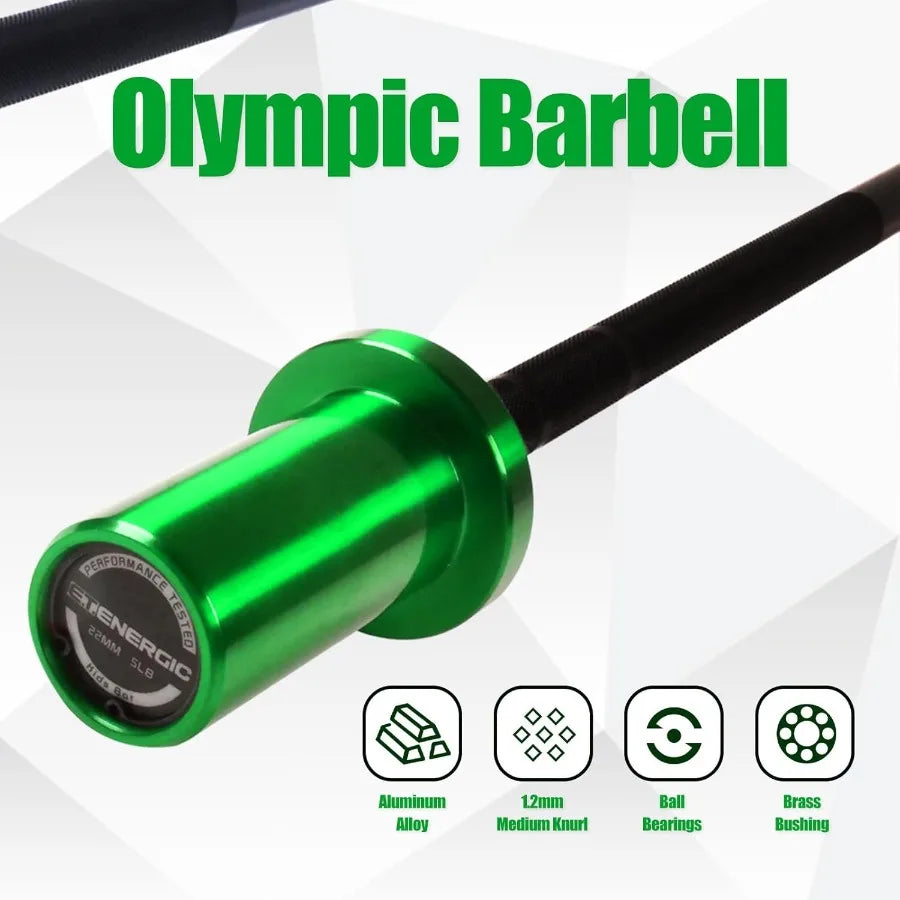 Barbell 5LB Mini Barbell Bar 4ft for Beginner Women and Weighted Bar Compatible with 2Inch Weight Plates, 70lbs capacity
