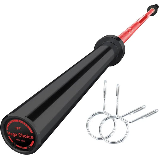 Barbell Bar for Weightlifting 4FT Short (500LB)  EZ Curl Bar Fits 2" Standard Plates