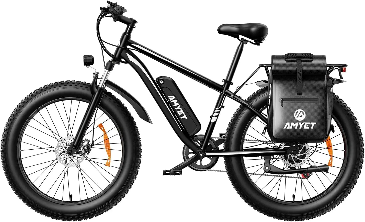 AMYET EB26 Electric Bike for Adults 1000W  48V 15AH E Bike 26" Fat Tire Mountain 31mph Dual Shock Absorber