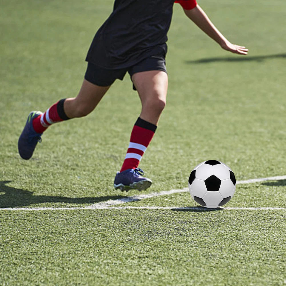 Football Professional Soccer Ball Size 5, PU Leather Machine-stitched Football Ball Training