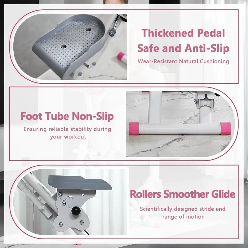 Stair Stepper for Home - Vertical Climber Workout Machine with Stable Frame, Adjustable Handlebar