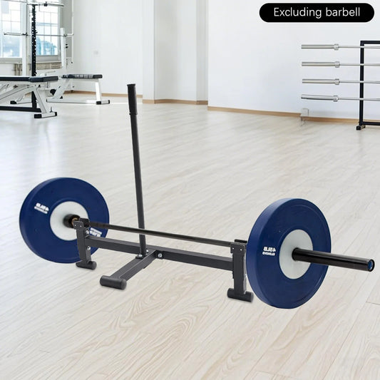 Heavy Duty Carbon Steel Bilateral Barbell Changer for Easy Changing Plates Anti-slip Handle Deadlift Stand