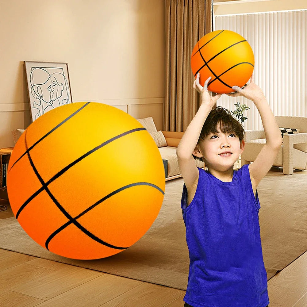 Silent Basketball Indoor Silent Foam Soccer Ball 18/21/24cm Mute Bouncing Ball Silent Basketball Ball Silent Ball Gift for Boys