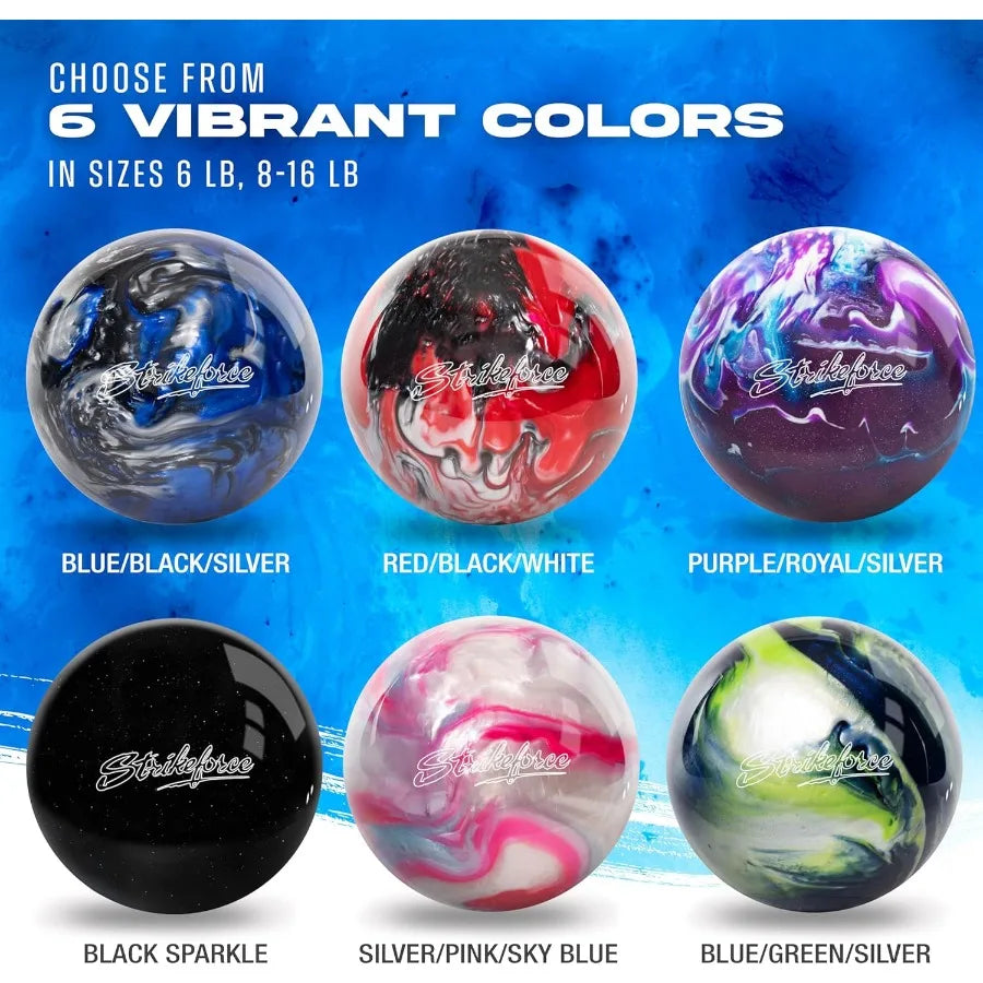 KR Strikeforce Polyester Undrilled Bowling Ball for Beginner to Professional Use