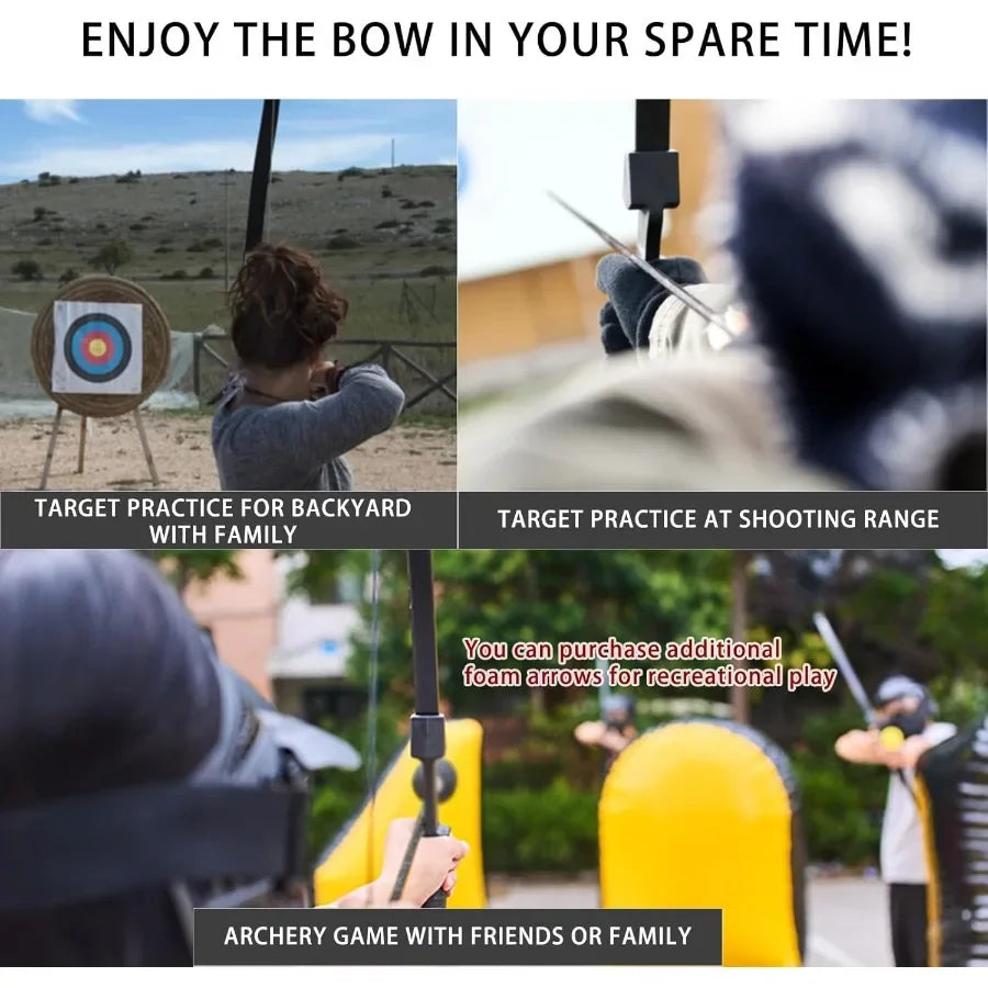 Archery Bow and Arrow Archery Set - Takedown Recurve Bow for Adults, Youth, Beginner 20lbs Left or Right Handed