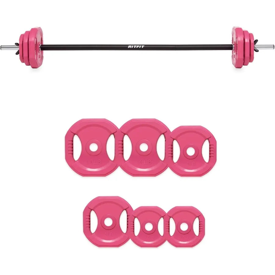 Adjustable Barbell Weight Set for Weightlifting and Strength Training in HomeandGym
