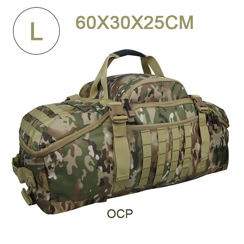 LQARMY 30L 50L 80L Outdoor Mountaineering Bag Molle Tactical Backpack Large Duffel Bag for Hiking Camping Travel