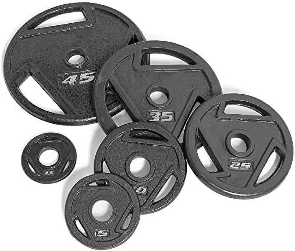 Barbell, 25lb  Grip Plate, Black,Made of Solid Cast Iron