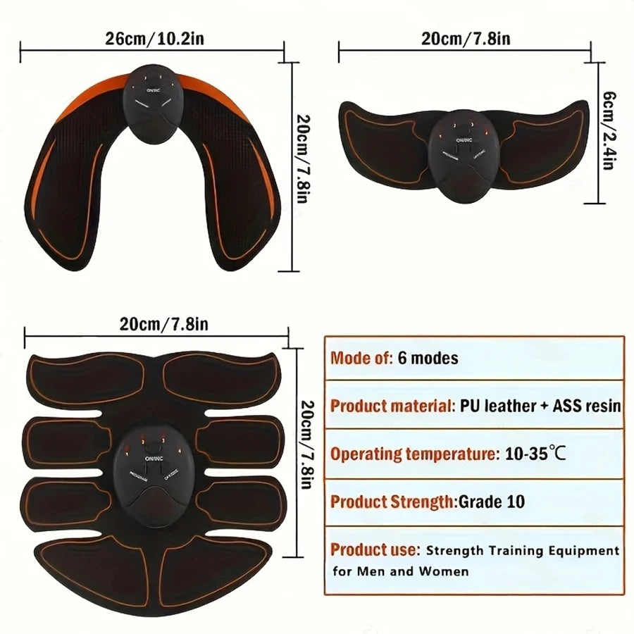 Abs Stimulator, Abdominal Toning Workout for Abdomen/Arm/Leg, Workout Equipment