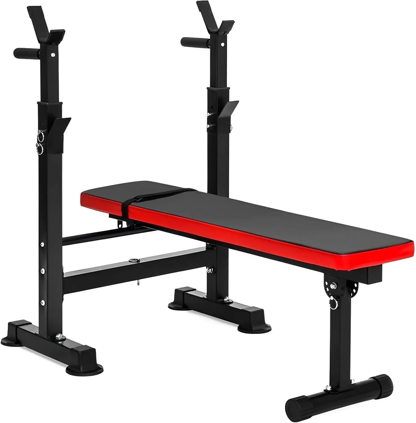 Adjustable Weight Bench Folding with Barbell Rack Full Body Workout Exercise Multi-Function