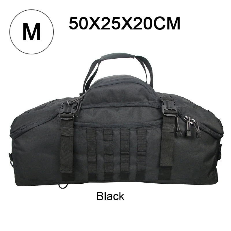 LQARMY 30L 50L 80L Outdoor Mountaineering Bag Molle Tactical Backpack Large Duffel Bag for Hiking Camping Travel
