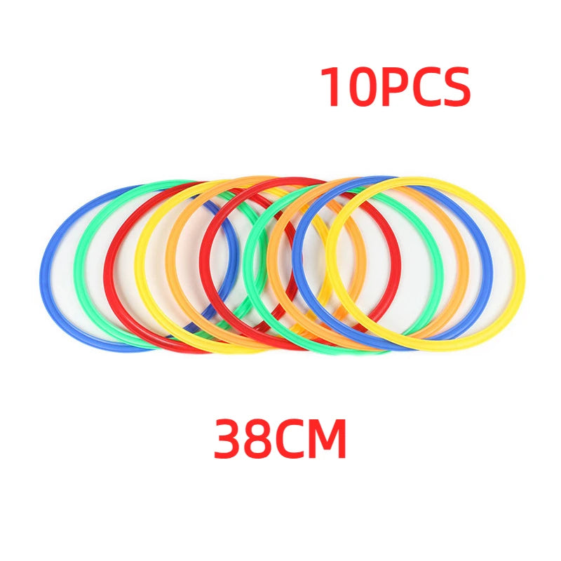 Durable Agility Training Rings Portable Football Soccer Speed Agility, 10pcs
