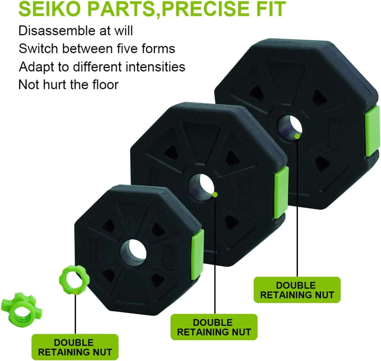 4 in 1 Adjustable Kettlebell Set  Dumbbell Set Used as Kettlebells Barbell Push up Stand for Home GYM