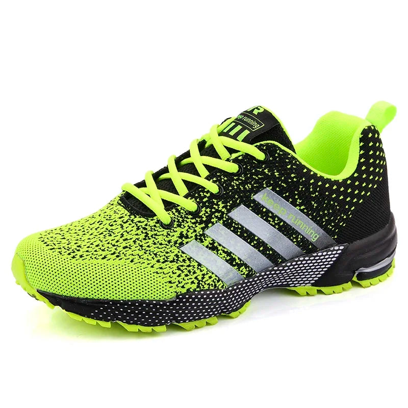 New men's and women's flying mesh surface spring summer breathable casual sports shoes flat vulcanized couple running big size48