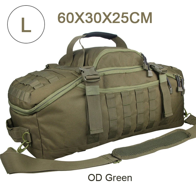 LQARMY 30L 50L 80L Outdoor Mountaineering Bag Molle Tactical Backpack Large Duffel Bag for Hiking Camping Travel