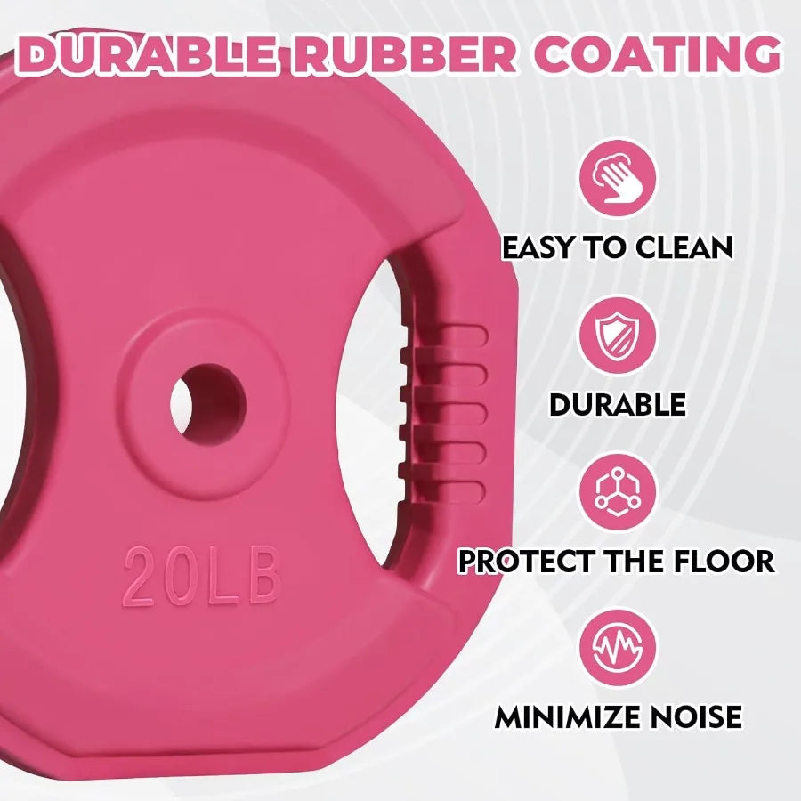 Adjustable Barbell Weight Set for Weightlifting and Strength Training in HomeandGym