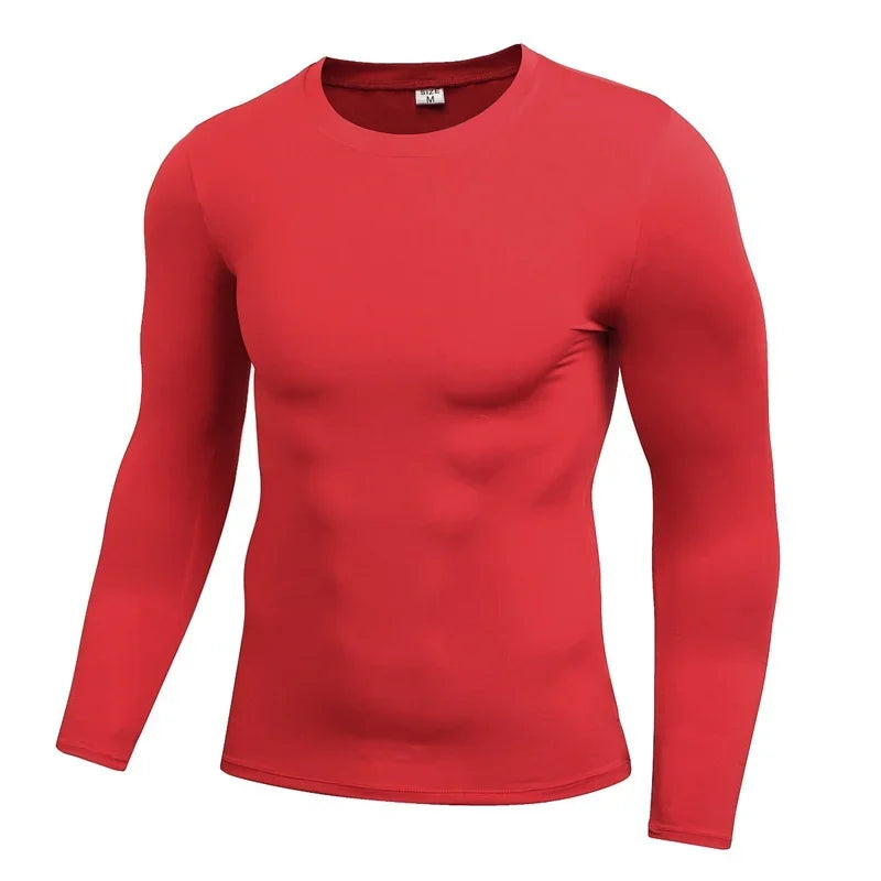 Men Compression Running T-Shirt Fitness Tight Long Sleeve Sport T-shirt