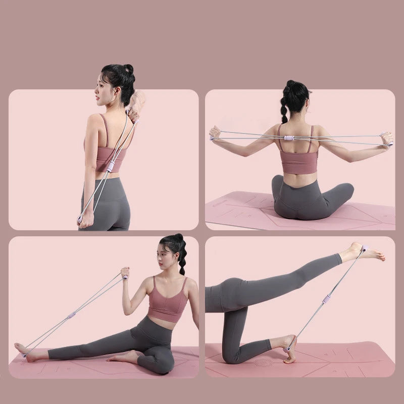 Figure 8 Resistance Bands, Multi-Function 8 Shaped Resistance Band, Resistance Band Elastic, for Home Gym,