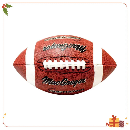 Football Durable Synthetic Cover, High Air Retention, Half Stripe & Gold Foil Design