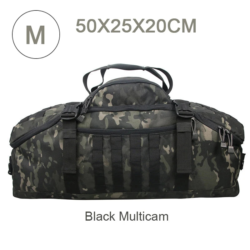 LQARMY 30L 50L 80L Outdoor Mountaineering Bag Molle Tactical Backpack Large Duffel Bag for Hiking Camping Travel