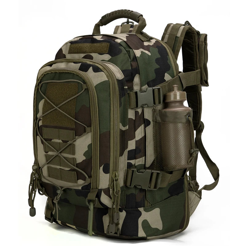 60L Military Tactical Backpack Army Molle Assault Rucksack Outdoor Travel Hiking Rucksacks