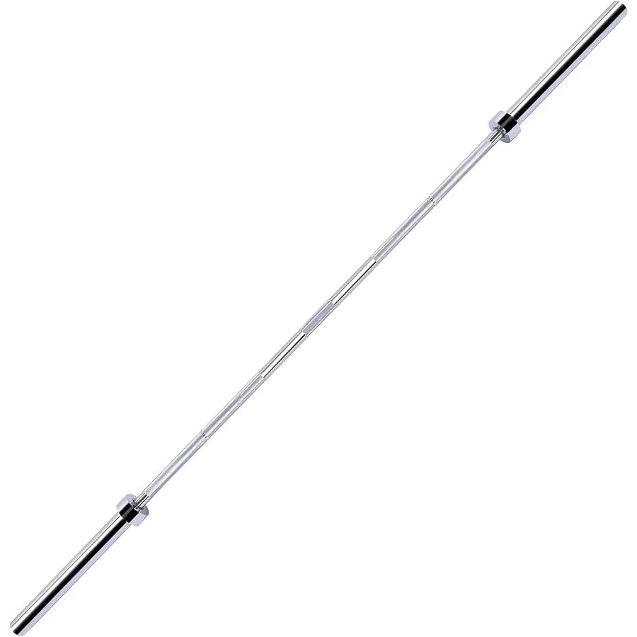 2 Inch  Barbell Bar for Powerlifting and Weightlifting Home Gym 700 Pound Capacity, 7.2 FT, Chrome Finish