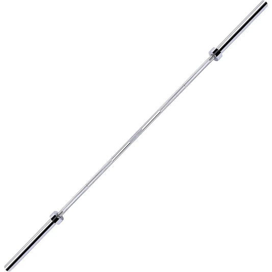 2 Inch  Barbell Bar for Powerlifting and Weightlifting Home Gym 700 Pound Capacity, 7.2 FT, Chrome Finish