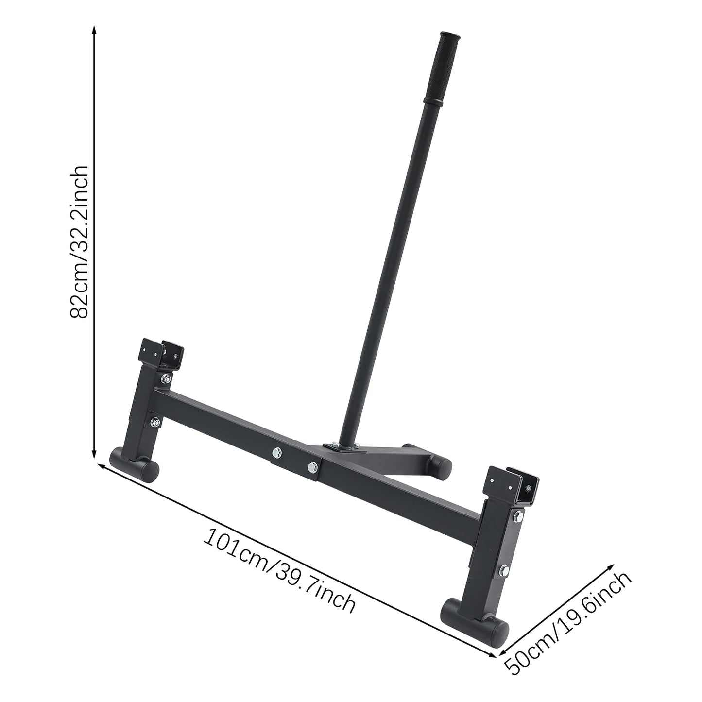 Heavy Duty Carbon Steel Bilateral Barbell Changer for Easy Changing Plates Anti-slip Handle Deadlift Stand