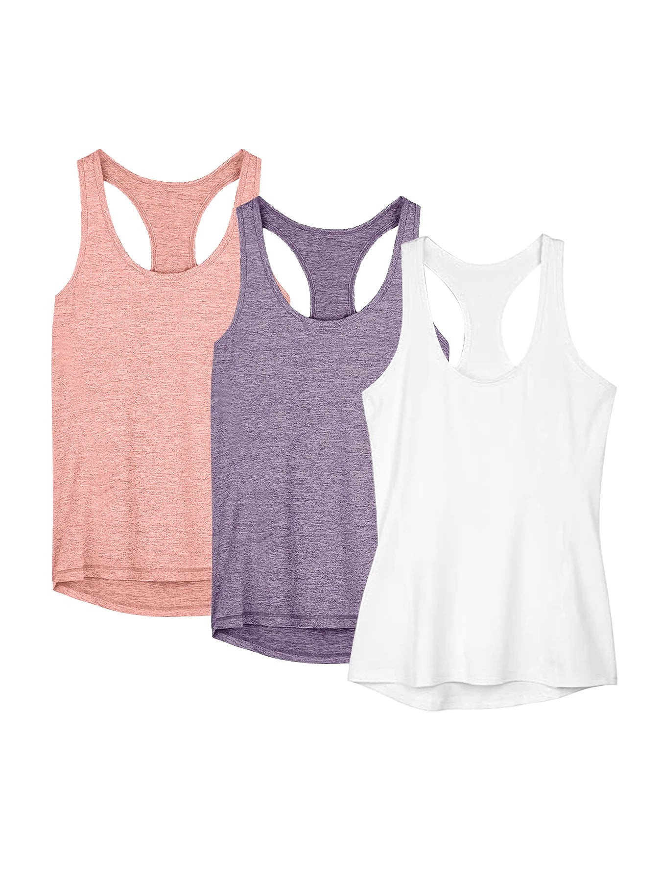 3 Pcs Women Sport tank Tops Loose Yoga Tops Quick Dry Workout Sport Tops