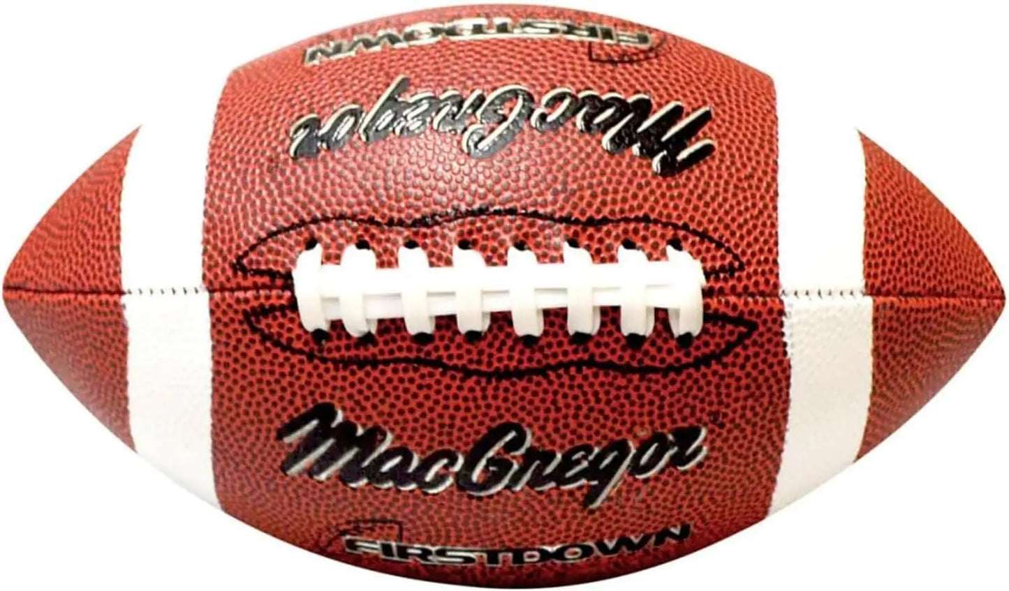 Football Durable Synthetic Cover, High Air Retention, Half Stripe & Gold Foil Design