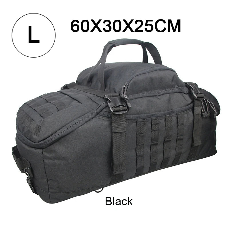 LQARMY 30L 50L 80L Outdoor Mountaineering Bag Molle Tactical Backpack Large Duffel Bag for Hiking Camping Travel