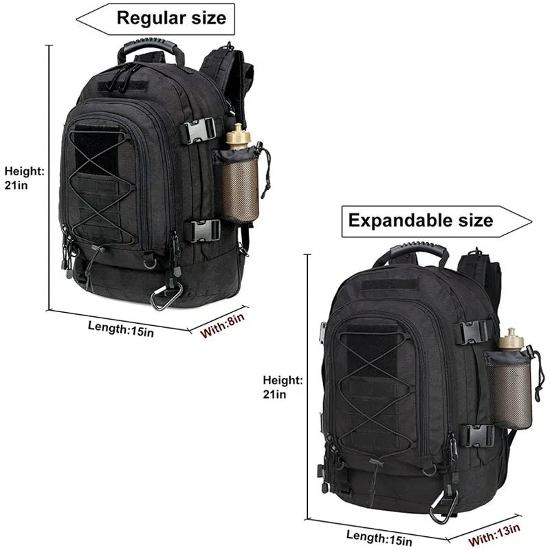 60L Military Tactical Backpack Army Molle Assault Rucksack Outdoor Travel Hiking Rucksacks
