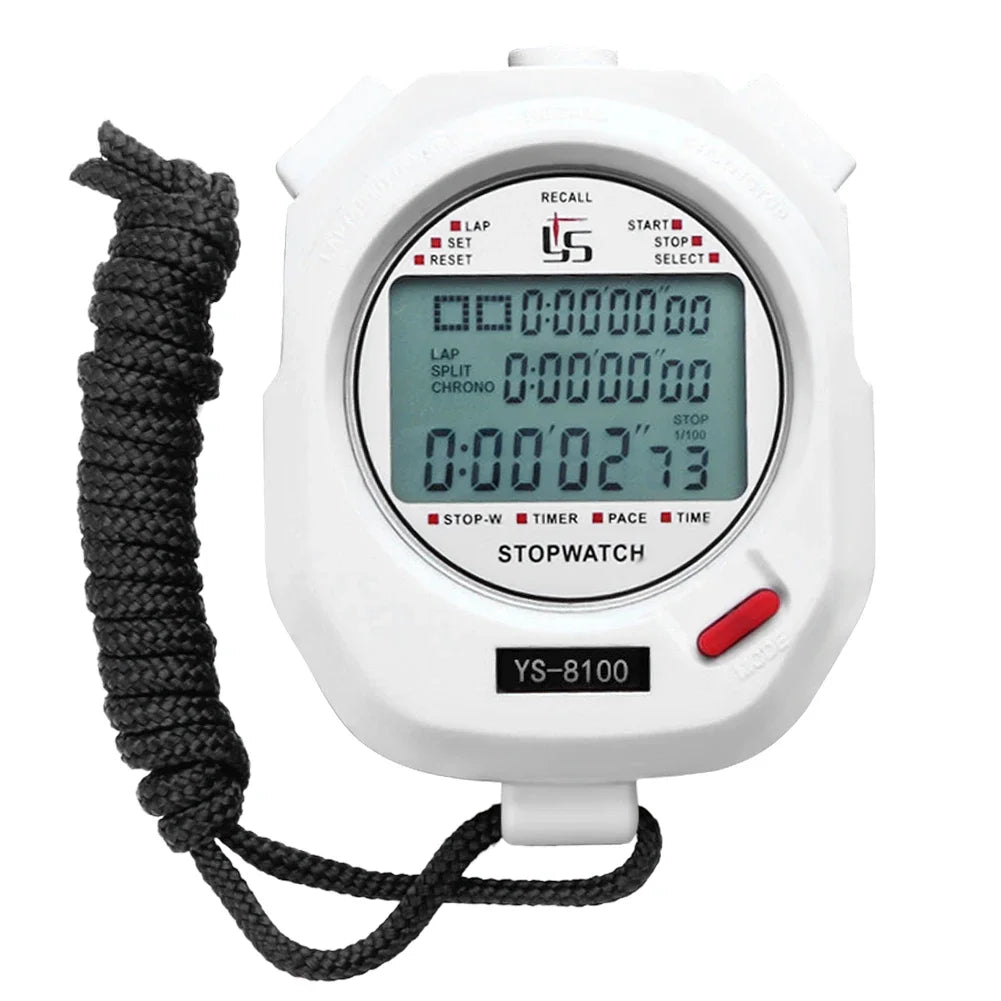 Professional Handheld Digital Stopwatch Timer Outdoor Sports Training Timer Chronograph Stop Watch 0.01s Precision Timer Tools