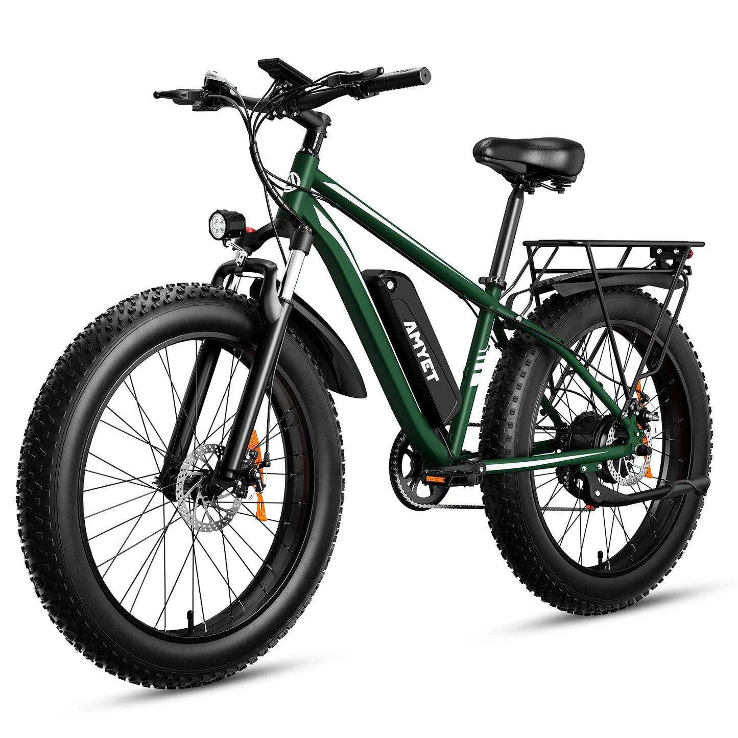 AMYET EB26 Electric Bike for Adults 1000W  48V 15AH E Bike 26" Fat Tire Mountain 31mph Dual Shock Absorber