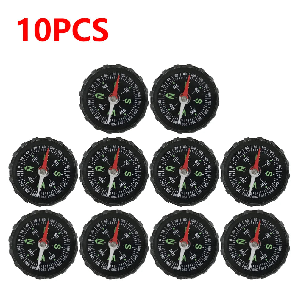 10-1PCS Mini Compass 45MM Portable Handheld Compass Navigation Tool